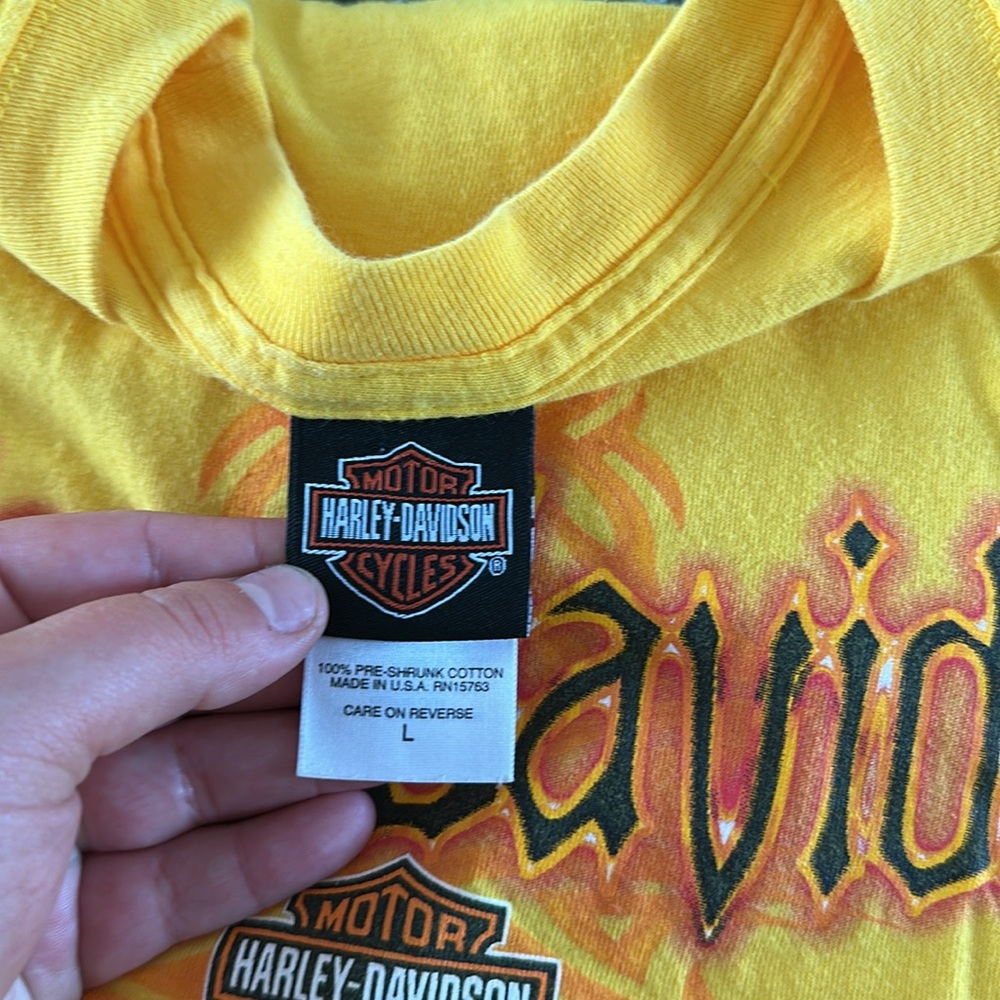 Y2K 04 Harley Davidson T-Shirt - Picture 3 of 6